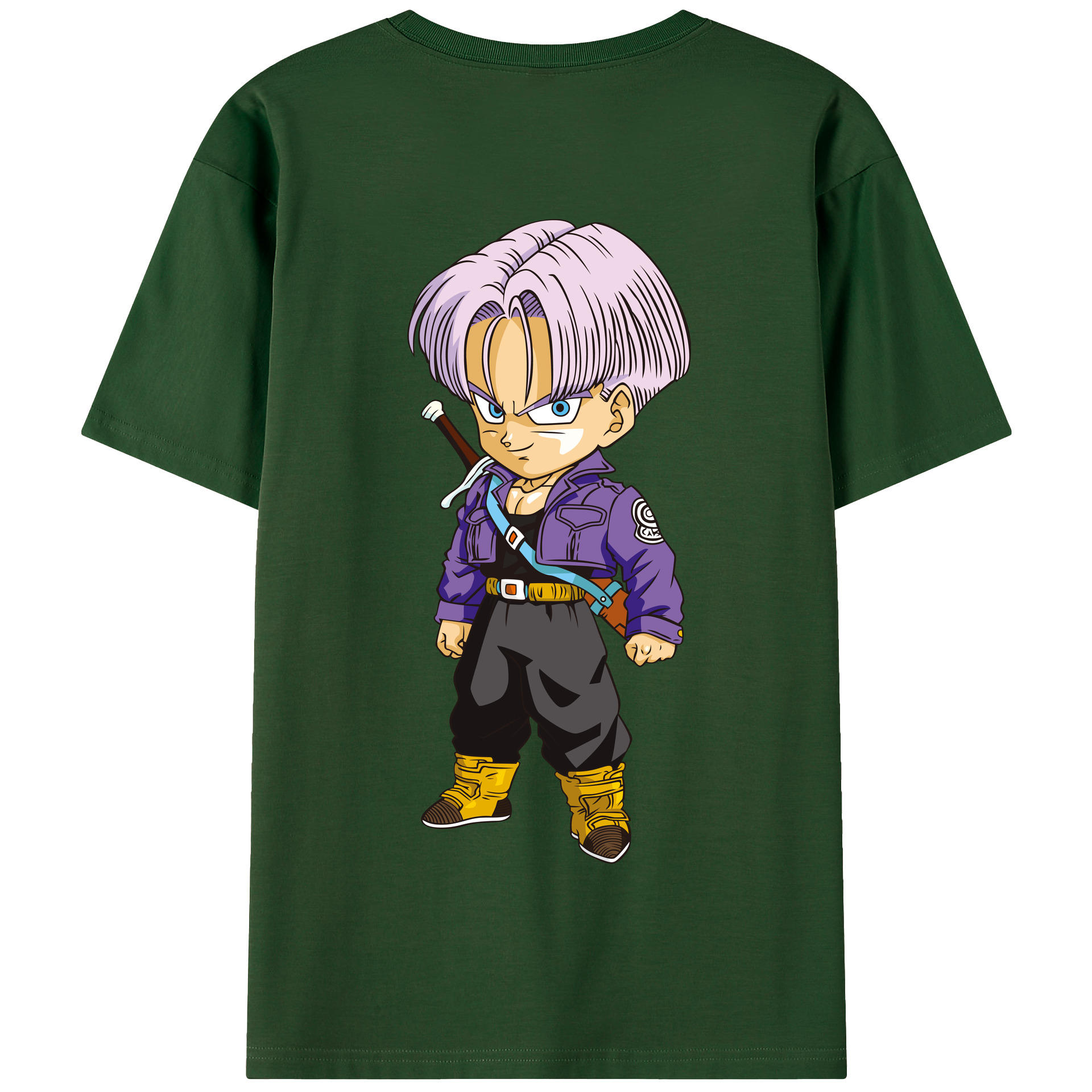 （画像用） ドラゴンボール トランクス（Torankusu）DRAGON BALL Trunks 綿100％半袖Tシャツ（背面プリント）